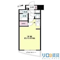 セレニテ新大阪弐番館 ワンルームの間取図画像