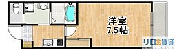 リアコート下新庄II 1Kの間取図画像