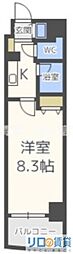 新大阪セレニテ 1Kの間取図画像