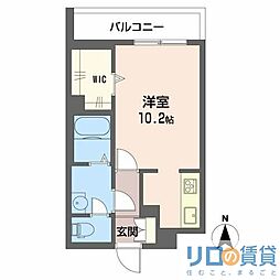 シャーメゾンルミナス ワンルームの間取図画像