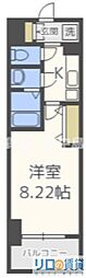 Luxe新大阪SOUTH 1Kの間取図画像