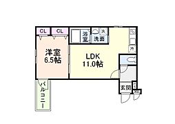 間取図画像 1LDK