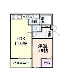 間取図画像 1LDK