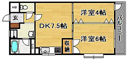 間取図画像 2DK