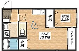 間取図画像 1LDK
