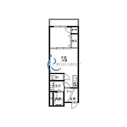 ジョイフル矢田 1LDKの間取図画像