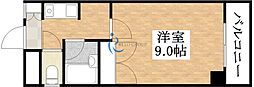 えんだら50歩 1Kの間取図画像