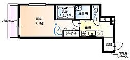 フジパレス杭全 1Kの間取図画像