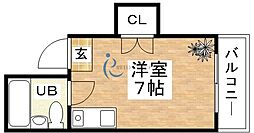 ファイブコート喜連 ワンルームの間取図画像