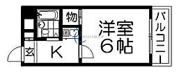 クローバーメゾン公園南Part2 1Kの間取図画像