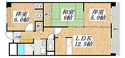 シーズモア 3LDKの間取図画像