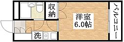 T・Hビル 1Kの間取図画像