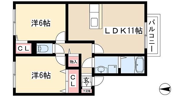 同じ建物の物件間取り写真 - ID:223031546596