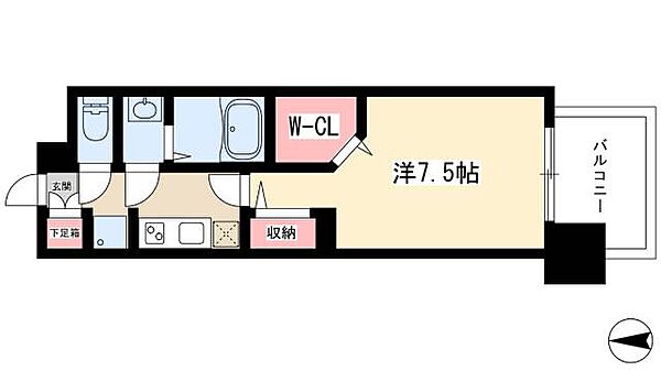 パルティール中村公園 ｜愛知県名古屋市中村区太閤通9丁目(賃貸マンション1K・10階・25.09㎡)の写真 その2