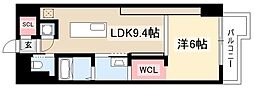 SK BUILDING-901 11階1LDKの間取り