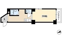 HOUSE108筒井 3階1Kの間取り
