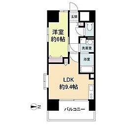 La　Douceur山王 2階1LDKの間取り