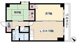 メゾネットときわ 7階2LDKの間取り