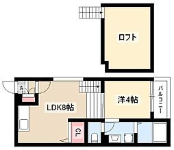 Kroc 1階1LDKの間取り