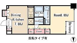 グラン・アベニュー 栄 2階1DKの間取り