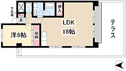 大曽根東マンション 1階3DKの間取り