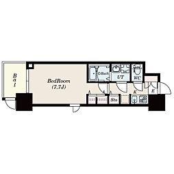 La Douceur黒川 11階1Kの間取り