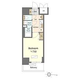 SHOKEN Residence名古屋 太閤通 1Kの間取図画像