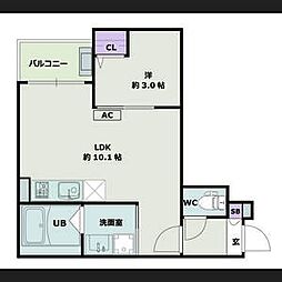 Jack koshiro I 1LDKの間取図画像