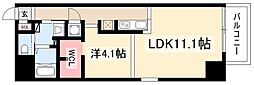 SK BUILDING-901 7階1LDKの間取り