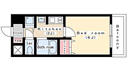 プレサンス名古屋STATIONザ・シティ 10階1Kの間取り
