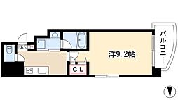 ラッフル千早 1Kの間取図画像