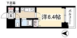 プレサンス大須観音駅前サクシード 1Kの間取図画像