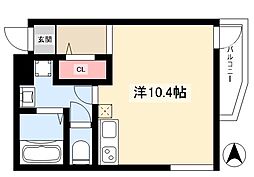 サクセス6 ワンルームの間取図画像