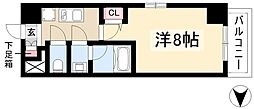 BPRResidence丸の内 1Kの間取図画像