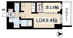 プレサンス鶴舞パークグラッド 1LDKの間取図画像