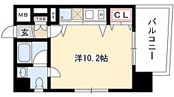LIVCITY大須 ワンルームの間取図画像