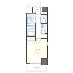 ラ・プレス新栄 1Kの間取図画像