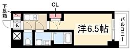 S-RESIDENCE今池駅前 1Kの間取図画像