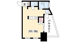 グランステージ千種 1Kの間取図画像
