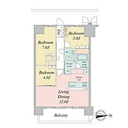 ラフィシア上前津 3LDKの間取図画像