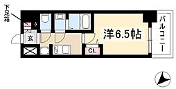 プレサンスTHE新栄 1Kの間取図画像