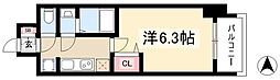 ディアレイシャス矢場町 1Kの間取図画像