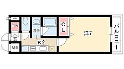 CITYSPIRE名駅前 1Kの間取図画像