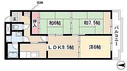 レジデンス泉 3LDKの間取図画像