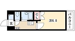 クレスト泉 1Kの間取図画像