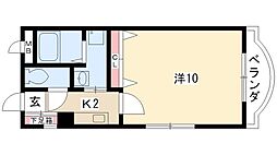 マ・メゾン乾出 1Kの間取図画像