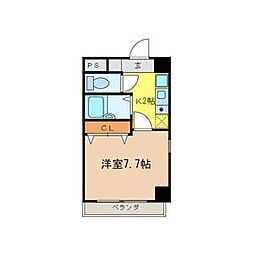 FS.城西 1Kの間取図画像