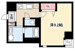 ArtizA浅間町 1Kの間取図画像