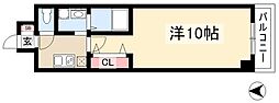 アルシオン 1Kの間取図画像