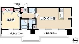 ファーストレジデンス栄 1LDKの間取図画像